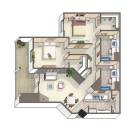The Cantal floorplan graphic