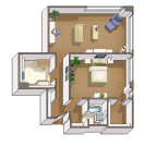 The Pierce Mill floorplan graphic
